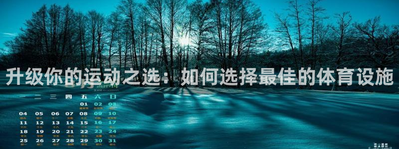 意昂4神州：升级你的运动之选：如何选择最佳的体育设施
