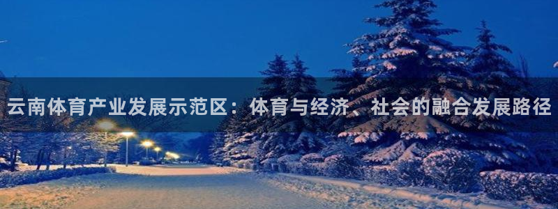 意昂4集团logo：云南体育产业发展示范区：体育与经