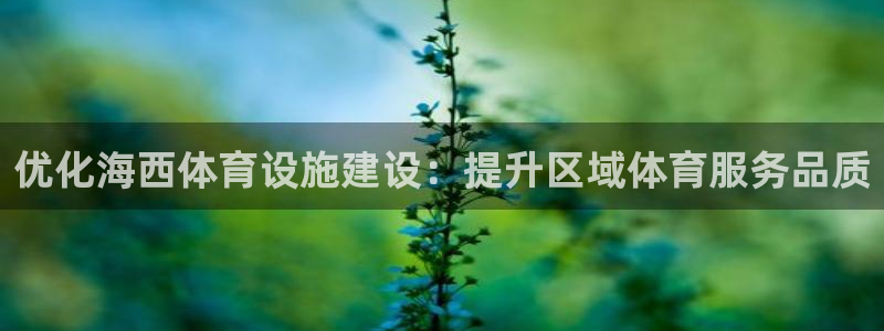 意昂体育4联系电话：优化海西体育设施建设：提升区域体育服务品