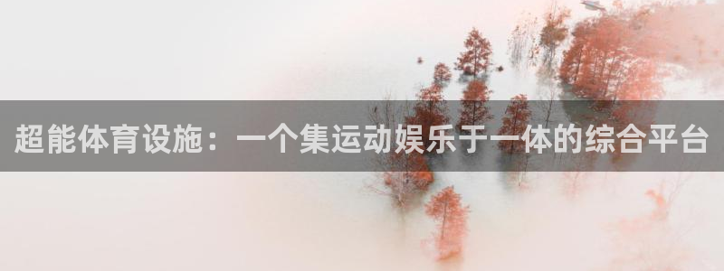 意昂4集团官网首页：超能体育设施：一个集运动娱乐于一体的综合 