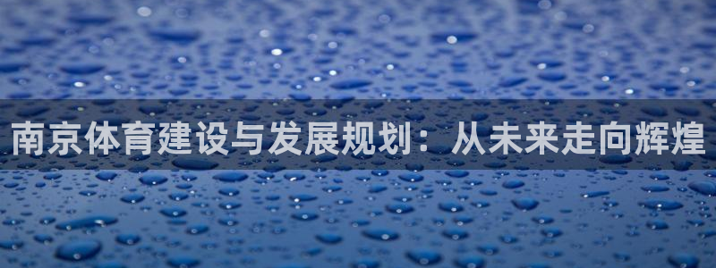 意昂体育4注册：南京体育建设与发展规划：从未来走向辉